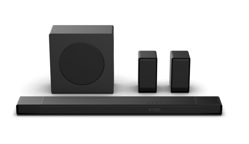 Hisense - AX5140Q 5.1.4 Channel Soundbar with Wireless Subwoofer and Rear Speakers Hi-Concerto Dolby Atmos and DTS X - Black