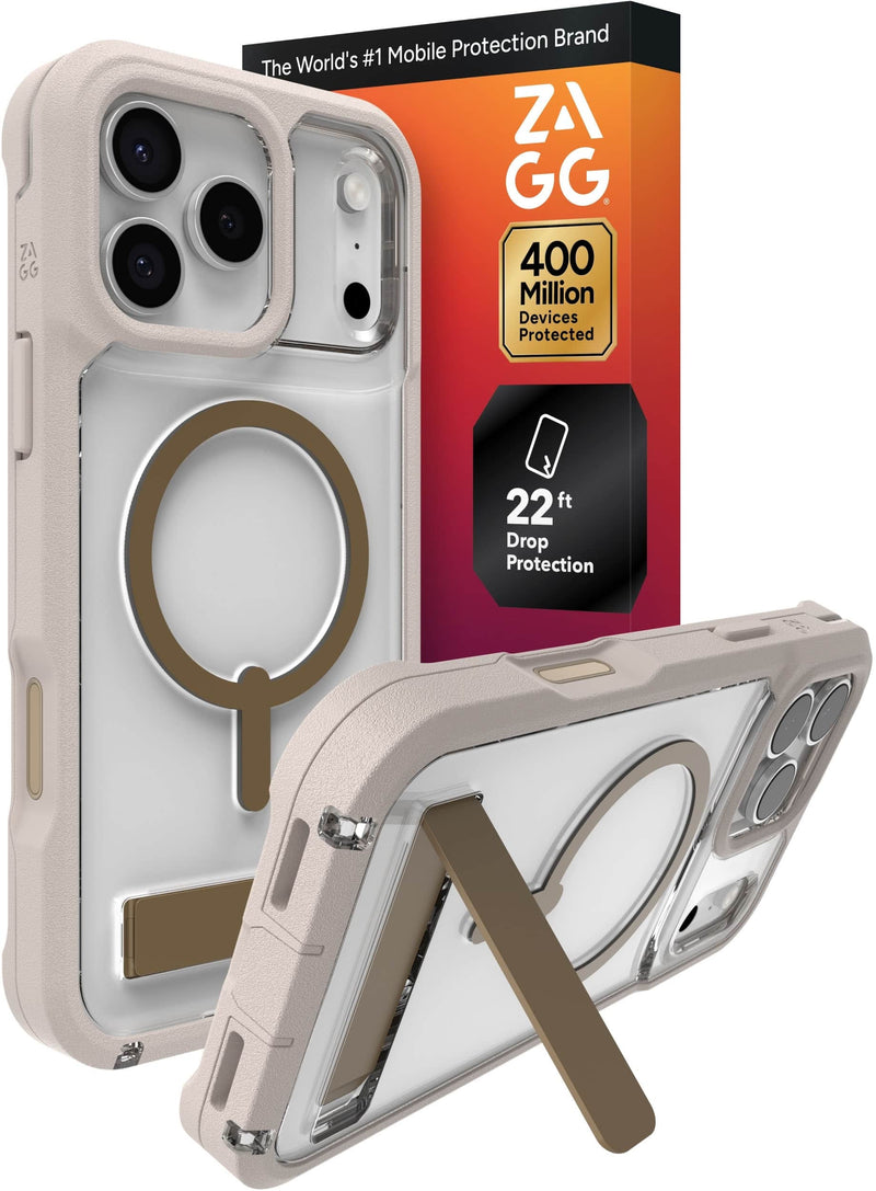 ZAGG - Rainier Snap with Kickstand for Apple iPhone 17 Pro Max - Sandstone