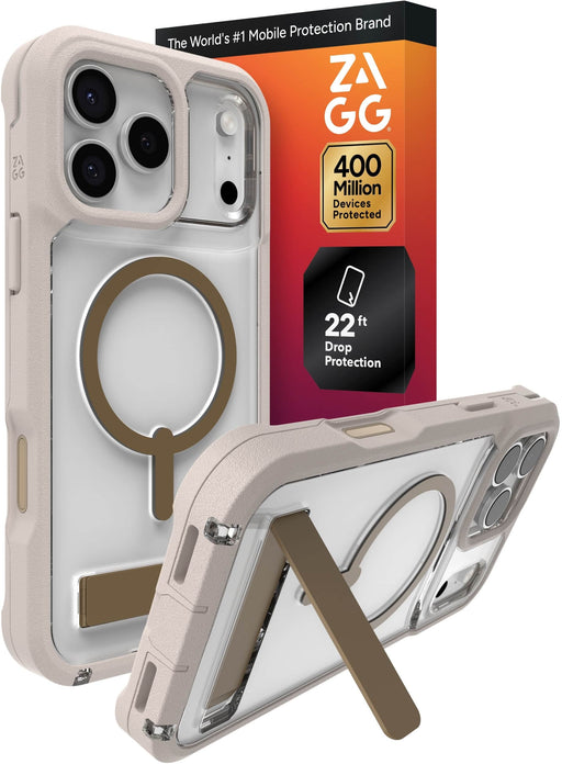 ZAGG - Rainier Snap with Kickstand for Apple iPhone 17 Pro Max - Sandstone