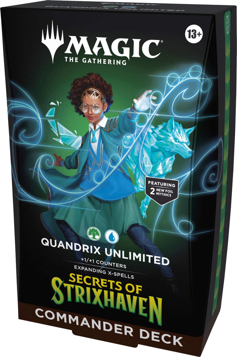 Wizards of The Coast - Magic The Gathering Secrets of Strixhaven Commander Deck - Quandrix Unlimited