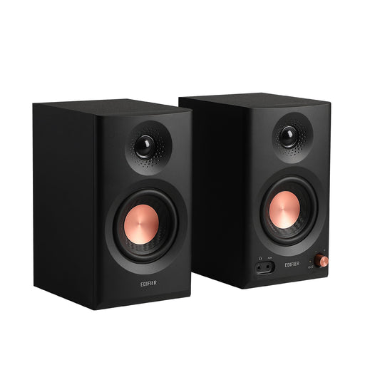 Edifier - MR3 Active Bookshelf Speakers Computer Speakers - Bluetooth and Optical Input - 2.0 Studio Monitor Speaker (Pair) - Black