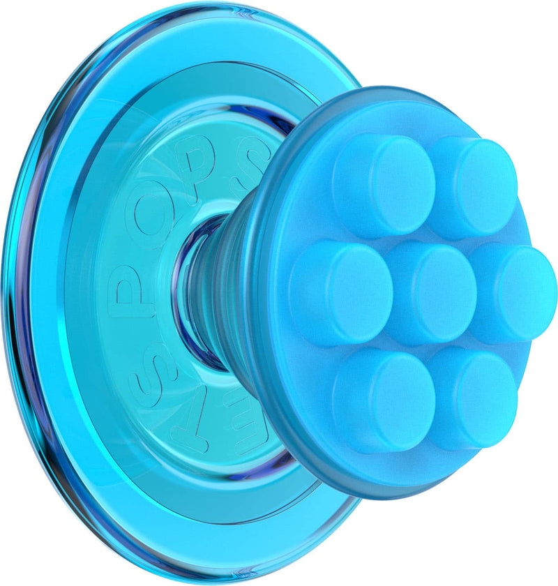 PopSockets - MagSafe PopGrip Universal Magnetic Grip  Stand with Adapter Ring for Cell Phones - Blue