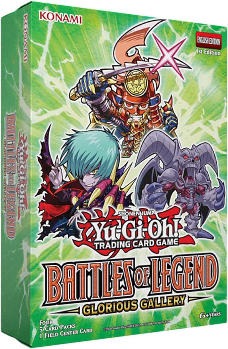 Konami - Yu-Gi-Oh Battles of Legend Glorious Gallery 4Pk with Field Center Card