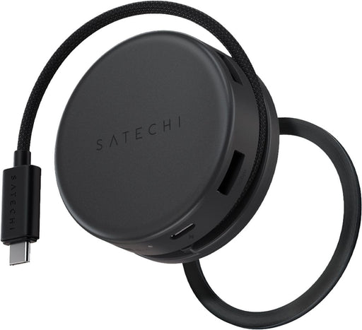 Satechi - OntheGo 7-in-1 USB-C Hub 100W PD HDMI 4K/60Hz Ethernet SD/microSD for Mac  Windows - Space Black