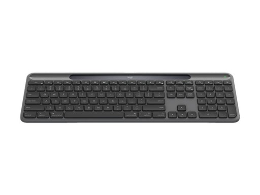 Logitech - Signature Slim Solar+ K980 for Mac Wireless Bluetooth Solar and Artificial Light Powered Keyboard with Customizable Keys - Graphite