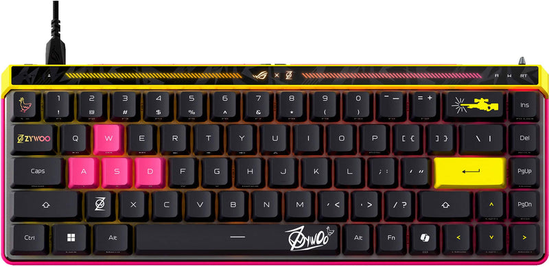 ASUS - ROG Falchion Ace 65 Wired Gaming Keyboard with ROG HFX Magnetic Switches and Rapid Trigger Toggle - ZywOo Edition