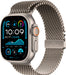 Apple Watch Ultra 2 (GPS+Cellular) 49mm Titanium Case with Natural Titanium Milanese Loop - Large - Natural