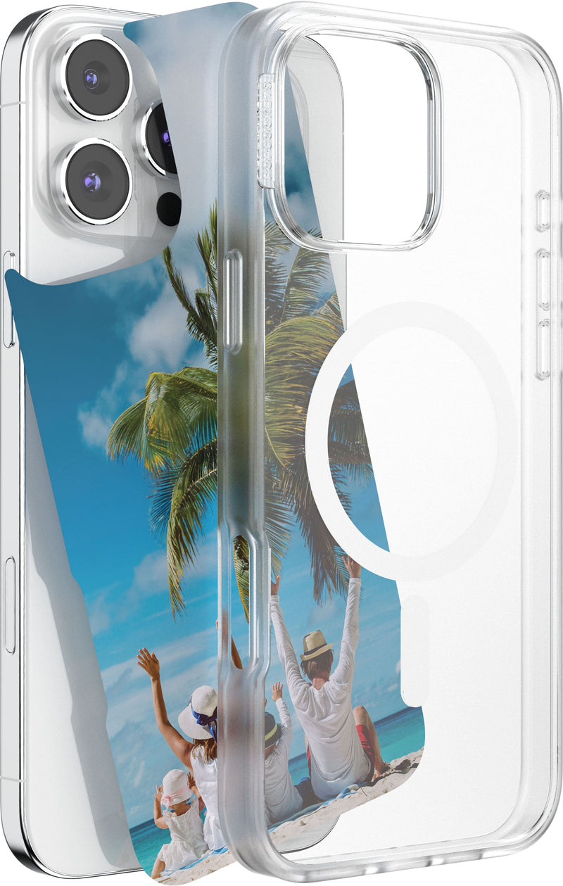 PopSockets - MagSafe PopCase for iPhone 16 Pro Max Case with Customizable Graphic Case Insert (digital code) - Clear