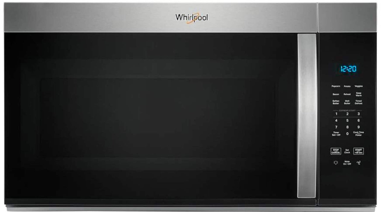 Whirlpool - 1.7 Cu. Ft. Over-the-Range Microwave with 1000-Watts Cooking Power - Stainless Steel