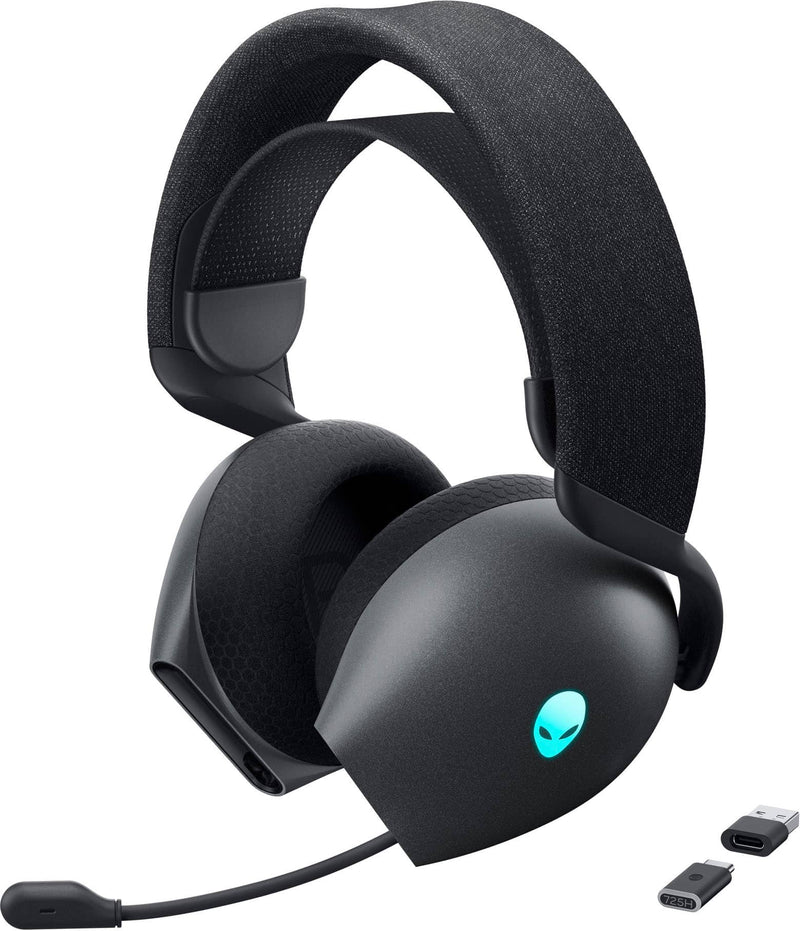Alienware - AW725H Tri Mode Wireless Over-the-Ear Gaming Headset for PC Xbox XS Xbox One PS5 PS4 Switch and Mobile - Dark Side of the Moon