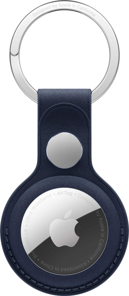 Apple - AirTag FineWoven Key Ring - Deep Blue