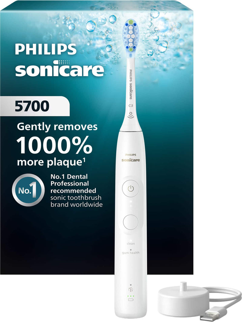 Philips Sonicare - 5700 Series Rechargeable Electric Toothbrush - HX7130/01 - White