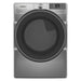 Whirlpool - 7.4 cu. ft. Smart Front Load ENERGY STAR Gas Dryer with Wrinkle Shield Option - Silver