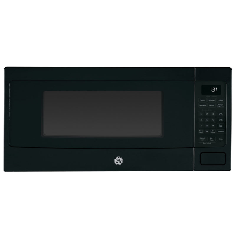 GE Profile - 1.1 Cu. Ft. Countertop Microwave with Sensor Cooking and Built-In Capable Option - Black