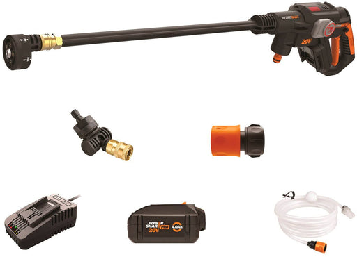 WORX - Nitro 20V Brushless Hydroshot up to 710 PSI at 1.0 GPM (1 x 4.0Ah Battery and 1 x Charger Included) - Black