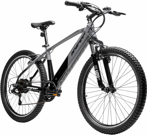 Hyper - 26" Mountain Electric Bike eBike 20mph Max Speed - 35 Mile Operating Range - Class 2 Throttle - UL Approved  Certified - Gray