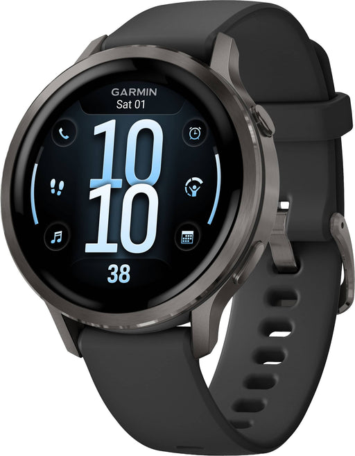 Garmin Venu 4 - slate - smart watch with band - black - 8 GB