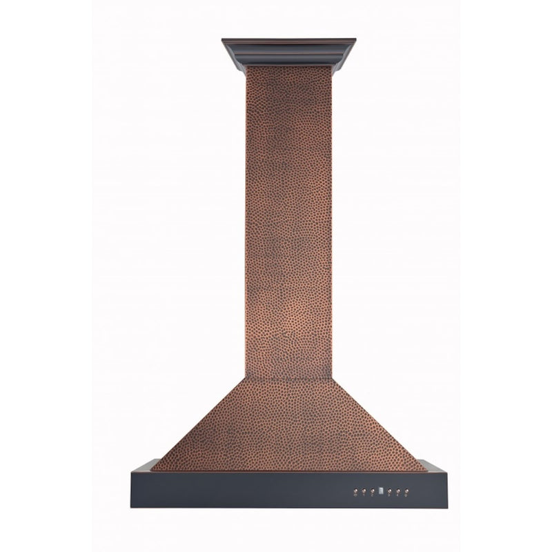 ZLINE - 30 inches - Externally Vented - Wall Range Hood - Hammered Copper/Bronze Accents