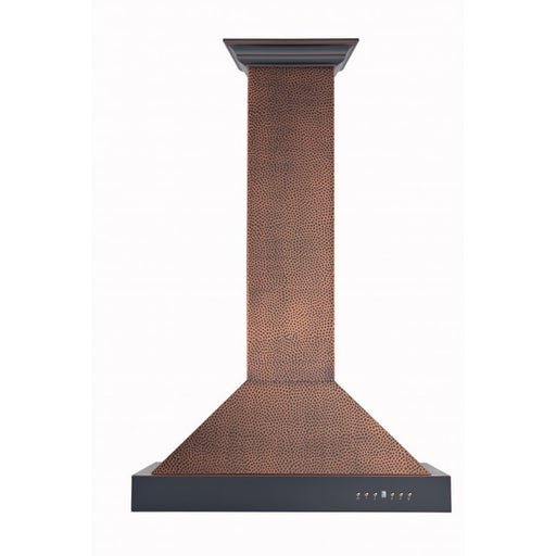 ZLINE - 30 inches - Externally Vented - Wall Range Hood - Hammered Copper/Bronze Accents