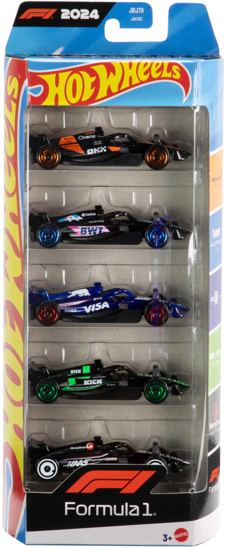Hot Wheels - 164 Scale Formula 1 Collectible Race Car (5-Pack)