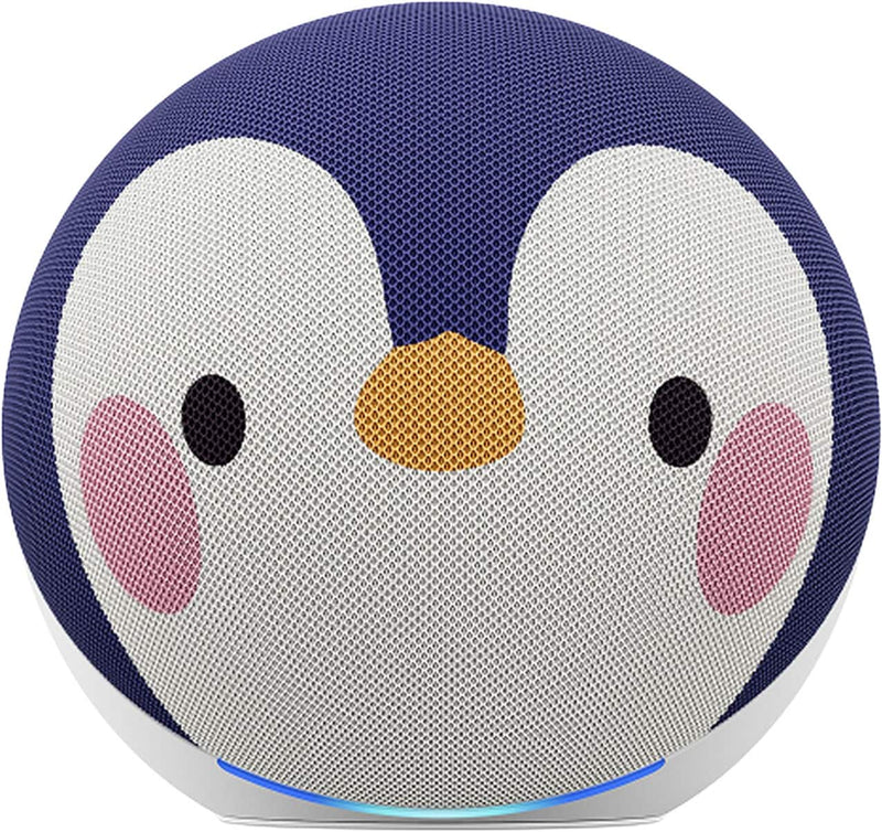 Amazon - Kids Echo Dot (newest model) kid-tuned Alexa 1 year of Kids+ included parental controls sleep support - Penguin