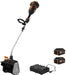 WORX - Nitro 40V 12 in. Snow Shovel (2 x 4.0Ah and 1 x Charger Included) - Black