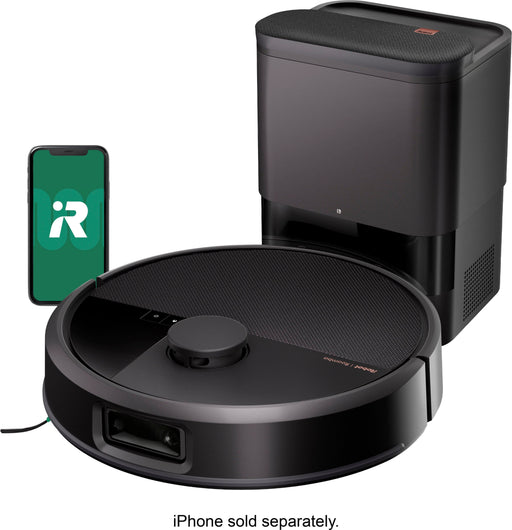 iRobot - Roomba 705 Vacuum + AutoEmpty Dock - Extreme Power-Lifting Suction Anti-Tangle Dual Rubber Brushes Self Empties LiDAR - Black