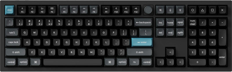 Keychron - Q6 Ultra 8k 100 Custom Brown Switch Mechanical Gaming Keyboard with Programmable ZMK Launcher Software - Black
