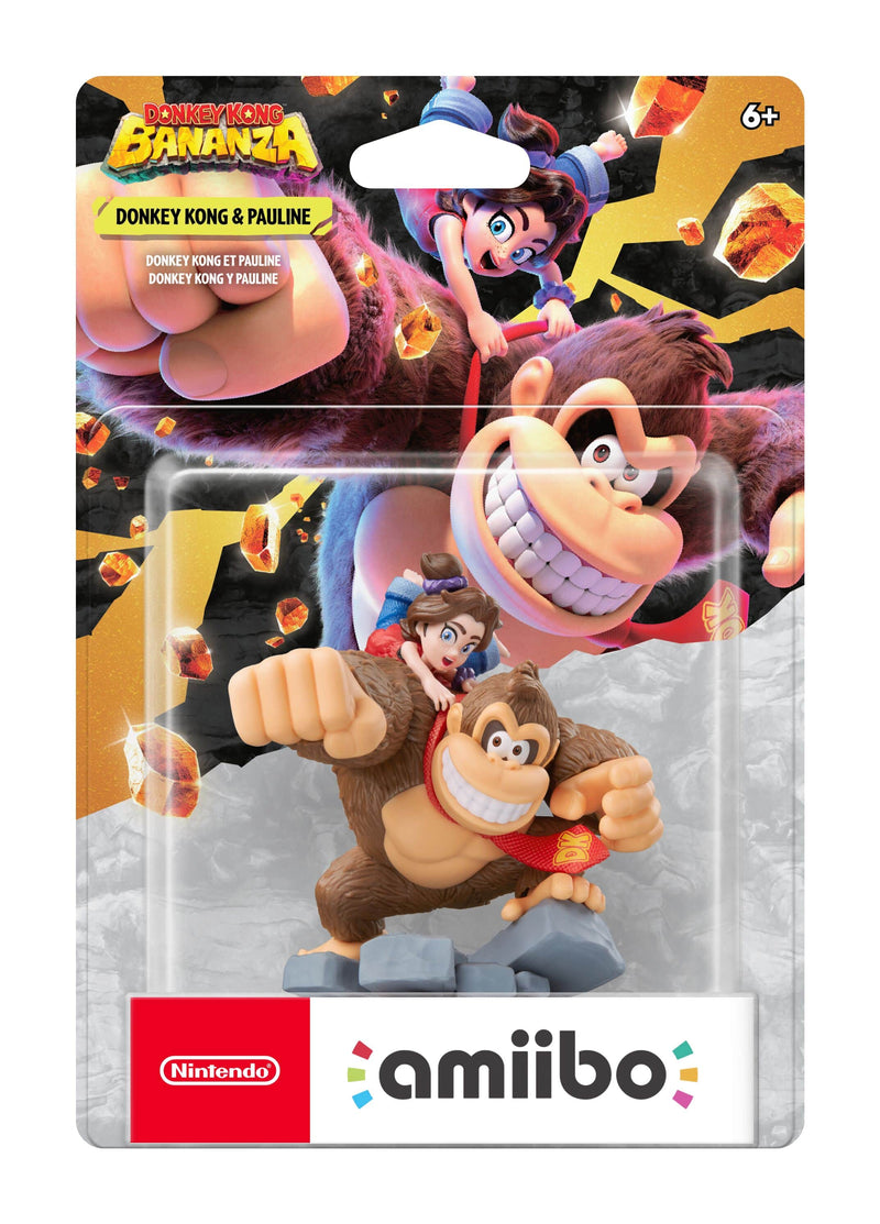 Nintendo - amiibo - Donkey Kong and Pauline Donkey Kong Bananza Series - Multi
