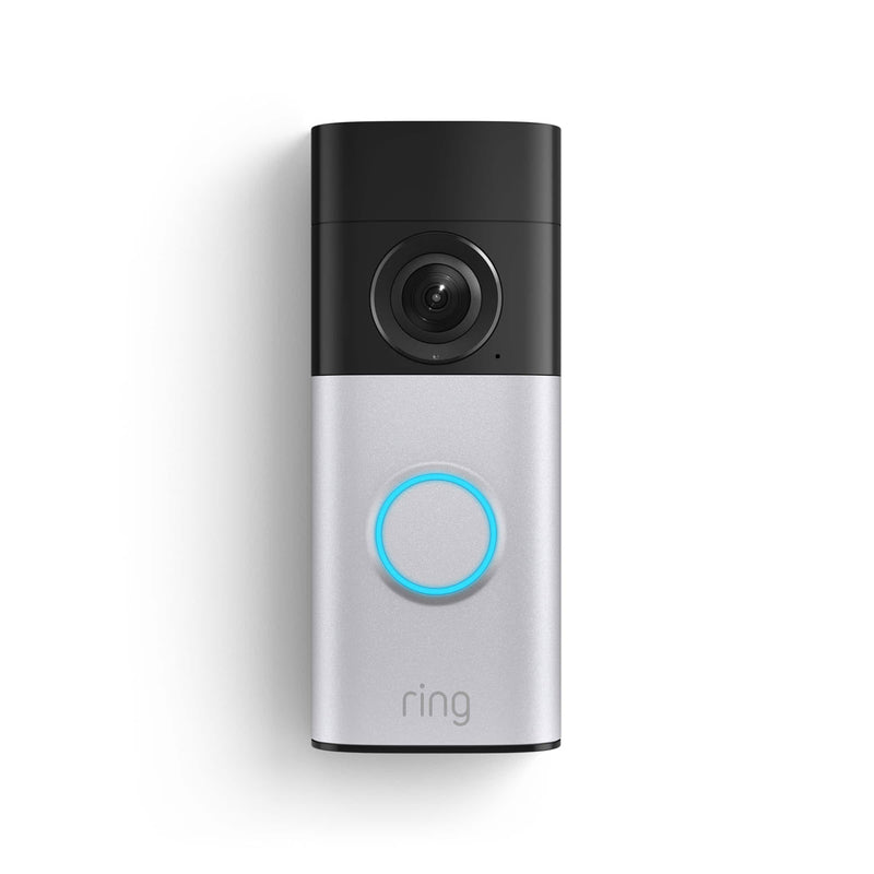 Ring - Wired Doorbell Plus (2nd Gen)Retinal 2K for crisp true-to-life video 3D Motion Detection Low-Light Sight - Silver