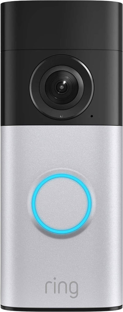 Ring - Wired Doorbell Plus (2nd Gen)Retinal 2K for crisp true-to-life video Motion Detection Low-Light Sight - Silver