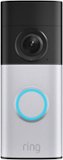 Ring - Wired Doorbell Plus (2nd Gen) — Retinal 2K Motion Detection Low-Light Sight - Nickel Silver