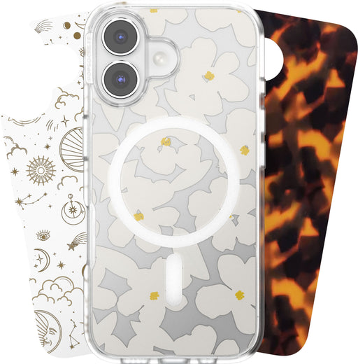 Looks iPhone 16 Swappable Graphic Case Inserts (3 per pack) - compatible w/ PopSockets PopCase only - Icon Bundle