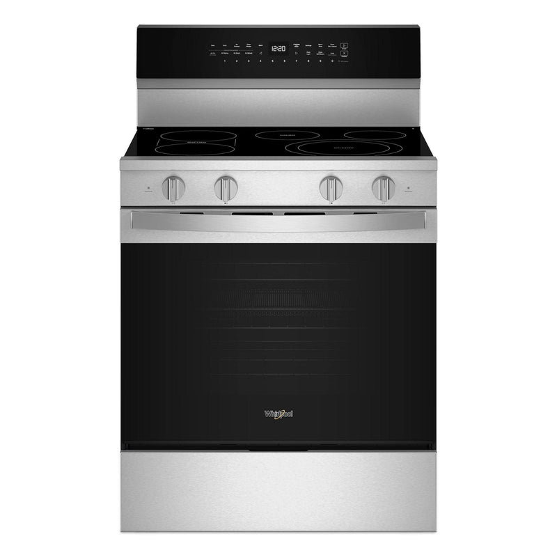 Whirlpool - 5.3 Cu. Ft. Freestanding Electric Range with Air Cooking Technology - Stainless Steel