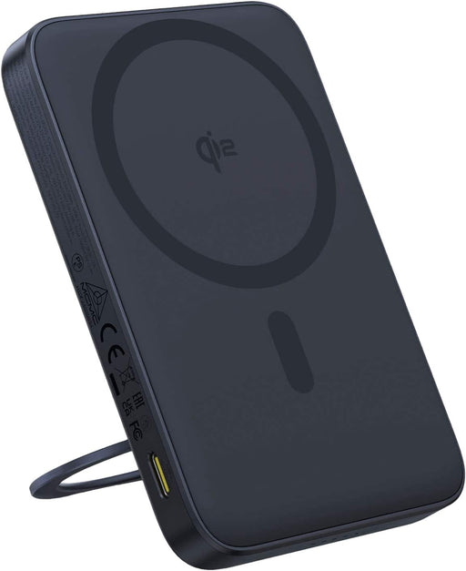 Baseus - PicoGo 20W Qi2 Magnetic Power Bank with Rotatable Stand 5000mAh Battery Charger - Black