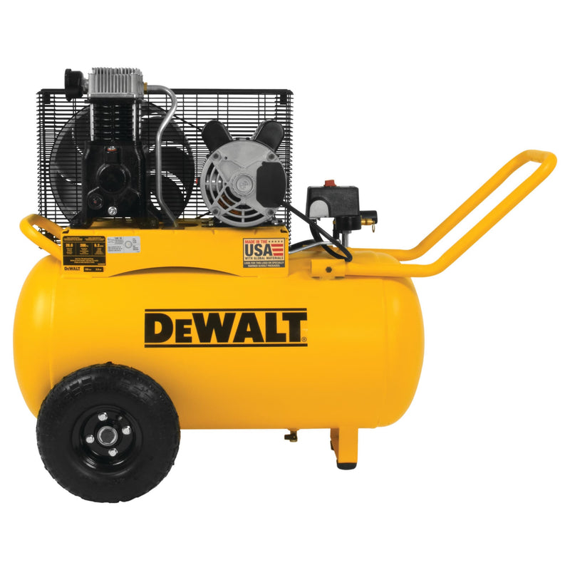 DEWALT 20-Gallon Portable Electric 200 PSI Horizontal Air Compressor