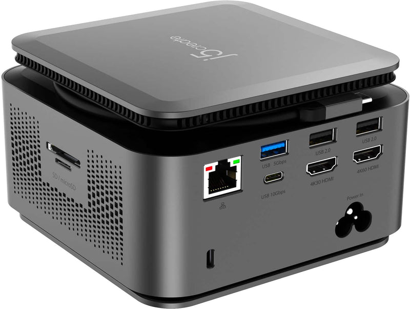 j5create - USB-C Powerbase Docking Station - Space Gray