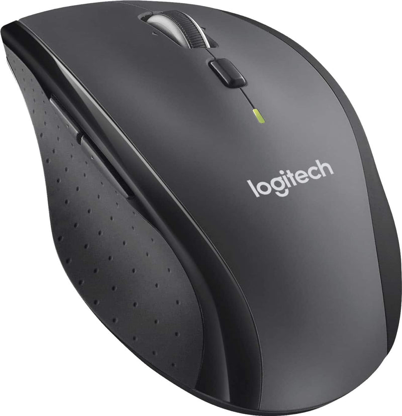 Logitech - M705 Marathon Wireless Optical Mouse with 5 Programmable Buttons - Wireless - Black