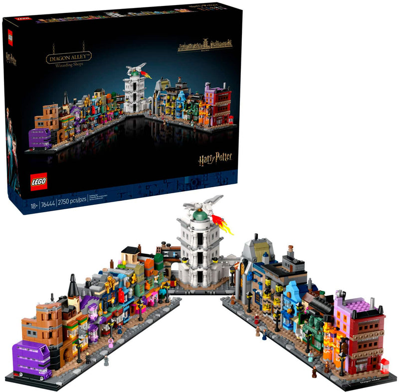 LEGO - Harry Potter Diagon Alley Wizarding Shops Collectible Building Set 76444