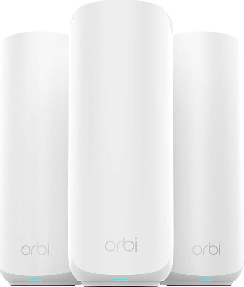 NETGEAR - Orbi 370 Series WiFi 7 Mesh System Up to 4000 sq ft. Up to 5 Gbps Easy Set Up 70 Devices 2 Pack RBE372 - White
