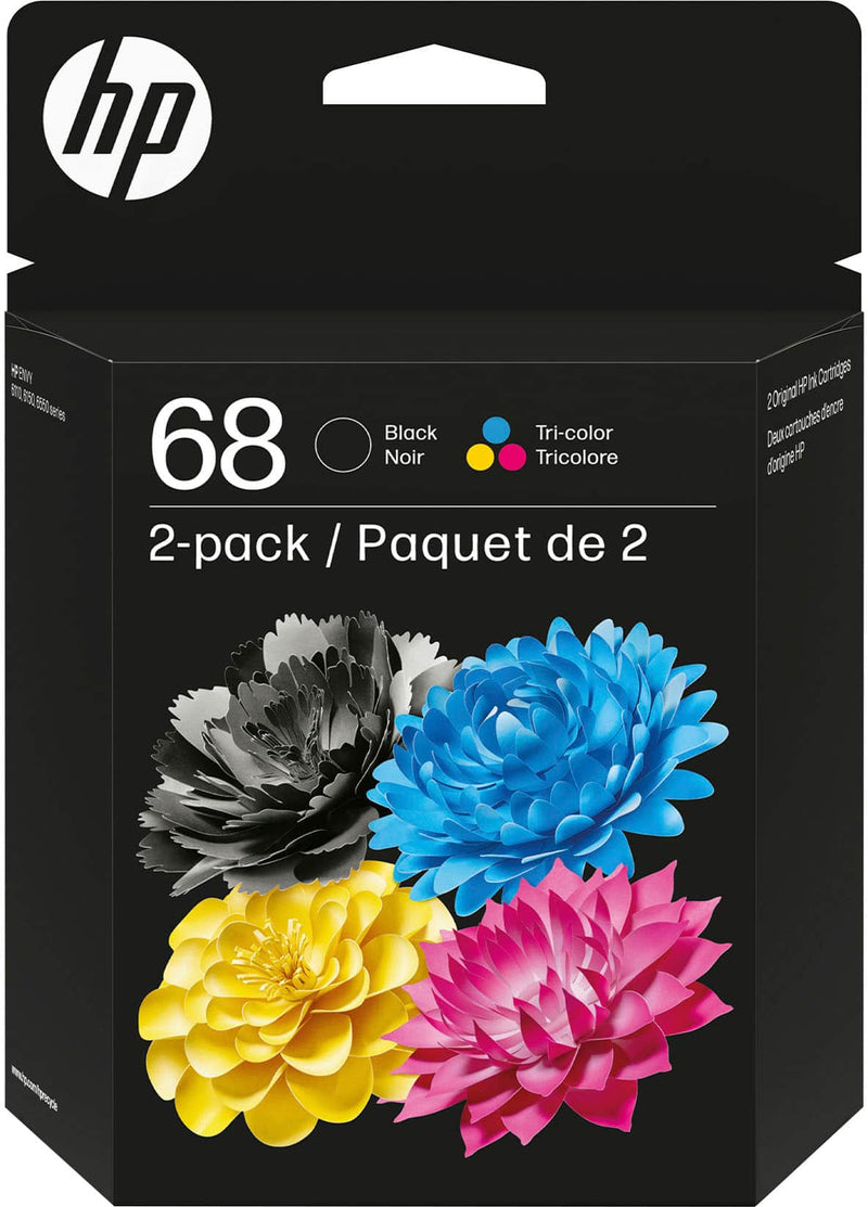 HP 68 Combo - 2-pack - black color (cyan magenta yellow) - original - ink cartridge