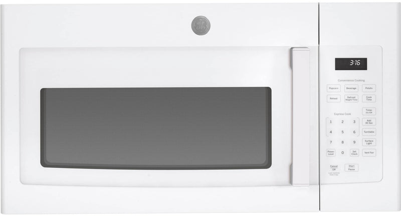 GE - 1.6 Cu. Ft. Over-the-Range Microwave with Convenience Cooking Controls - White