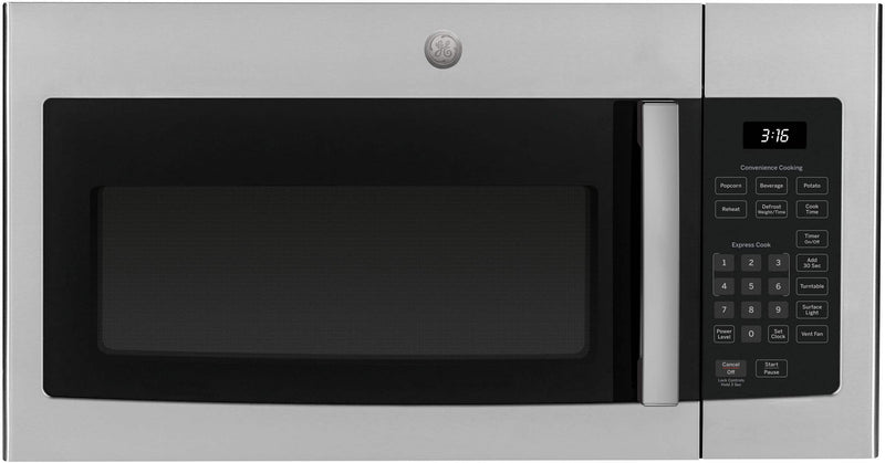 GE - 1.6 Cu. Ft. Over-the-Range Microwave with Convenience Cooking Controls - Stainless Steel