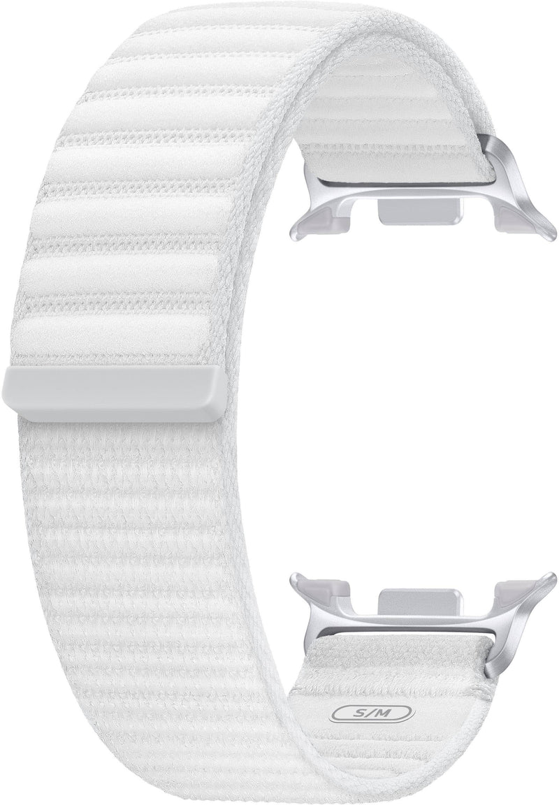 Samsung - Fabric Band for Galaxy Watch8 and Galaxy Watch8 Classic S/M - White