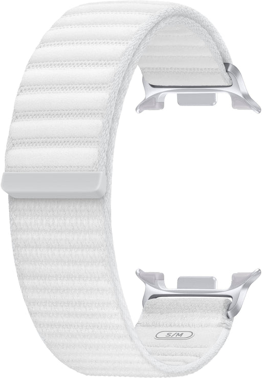 Samsung - Fabric Band for Galaxy Watch8 and Galaxy Watch8 Classic S/M - White