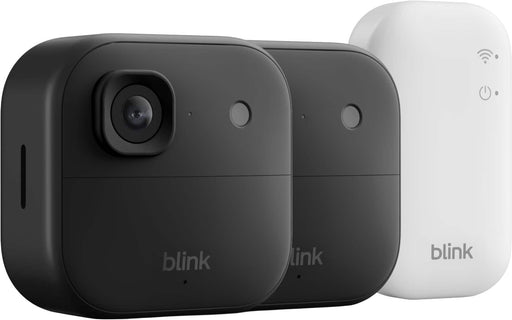 Blink - Outdoor 2K+ Wireless Smart Security Camera 2K video Two-way audio w/ noise cancellation Smart detection - 2CAM - Black