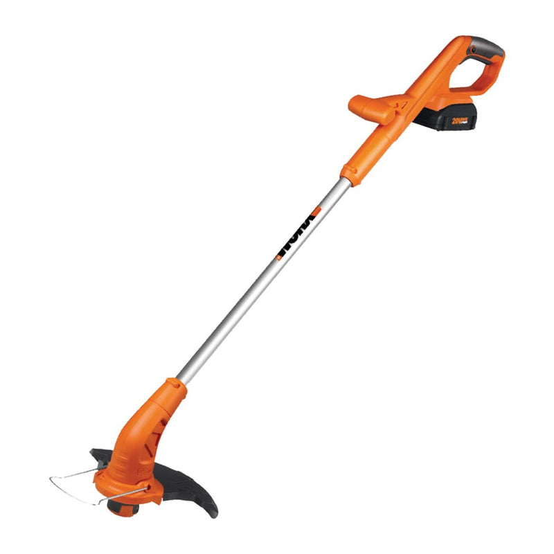 WORX - 20V 10" Cordless Straight Shaft Grass Trimmer  Edger (1 x 2.0 Ah Battery and 1 x Charger) - Black