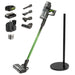 Greenworks - 24 Volt Stick Vacuum with 4ah Battery Attachments  Charger - Green