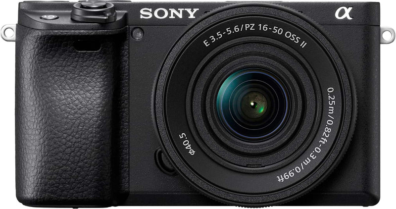 Sony - Alpha 6400 APS-C Mirrorless Camera 4K Video Camera with E PZ 16-50mm Lens - Black
