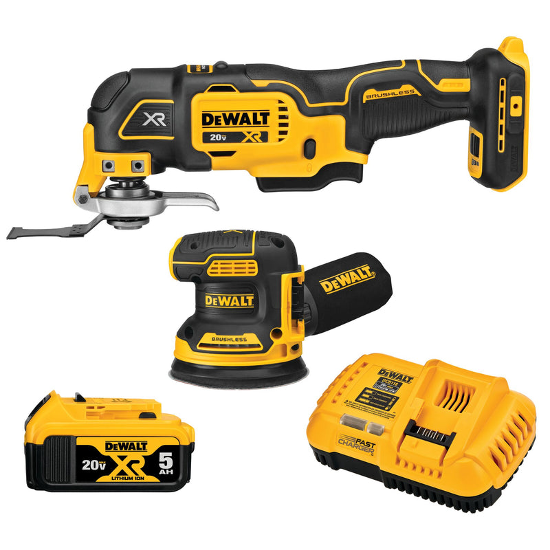 DEWALT XR 2-Tool 20-Volt Max Brushless Power Tool Combo Kit (1-Battery and charger Included)